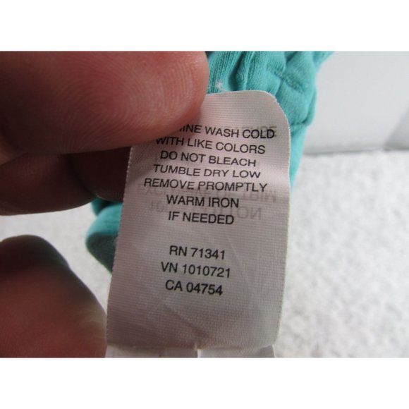 LL Bean Women's Cotton Tunic, Three-Quarter-Sleeve Splitneck Green Medium - Picture 5 of 8